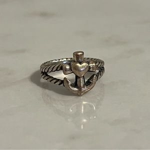 James Avery Faith, Hope and Love Twisted Rope Ring